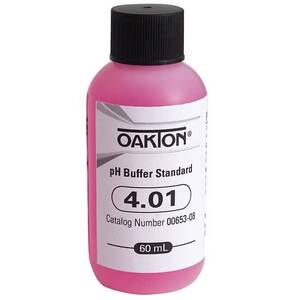 Oakton Buffer Solution, pH 4.01; 5 x 60 mL Bottles/Pk - WD-00653-08