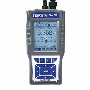 Oakton CON 610 Portable Waterproof Conductivity Meter with Probe - WD-35408-10