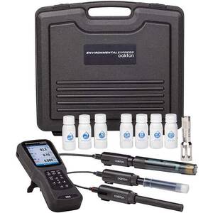 Oakton PCD380 Waterproof 3-Channel pH, ORP, Conductivity, TDS, Resistivity, Salinity, and DO Smart Handheld Meter Kit - WD-35660-80