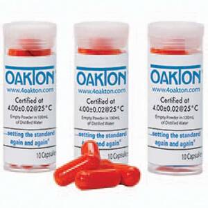 Oakton Buffer Capsules, pH 4; 10/Pk - WD-35850-12