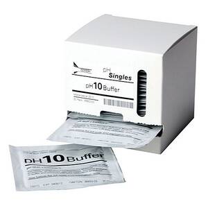 Oakton "Singles" pH 10.00 Buffer Solution Pouches, 20 Pouches per box - WD-35653-03