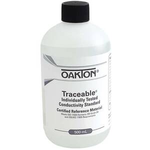 Oakton Traceable® Conductivity and TDS Standard, Individually-Tested, 1 µS; 500 mL - WD-00652-40