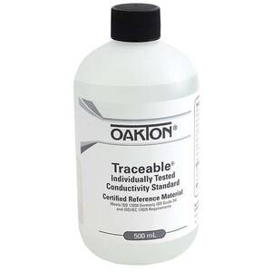 Oakton Traceable® Conductivity and TDS Standard, Individually-Tested, 100 µS; 500 mL - WD-00652-46