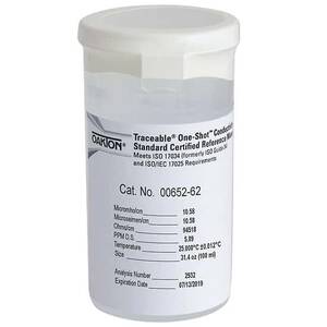 Oakton Traceable® One-Shot™ Conductivity and TDS Standard, 10 µS; 6 x 100 mL Vials - WD-00652-62