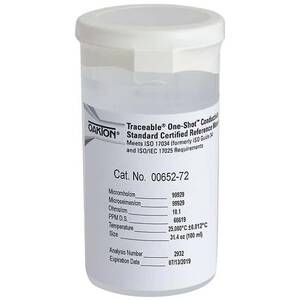 Oakton Traceable® One-Shot™ Conductivity and TDS Standard, 100,000 µS; 6 x 100 mL Vials - WD-00652-72