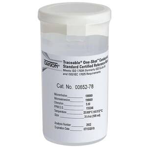 Oakton Traceable® One-Shot™ Conductivity and TDS Standard, 200,000 µS; 6 x 100 mL Vials - WD-00652-78