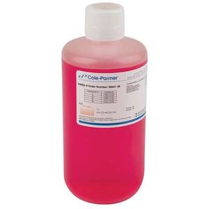 Oakton Traceable® pH Standard Buffer with Calibration, Red, pH 4; 1000 mL - WD-00651-36
