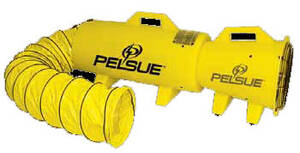 Pelsue Plastic Canister with 15' Hose, Attaches to "P" Blower - AIRPAC15