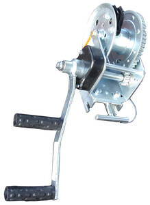 Pelsue Winch - Quick Release, Reverse Rotation, Confined Space Retrieval with 45' Rope and Wichard Hook - PWQRR-W45