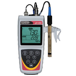 Oakton pH 450 Portable Waterproof pH Meter and Probe with NIST Certificate - WD-35618-33