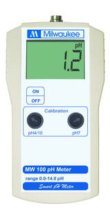 Milwaukee MW100 Standard Portable pH Meter with 0.1 pH Resolution