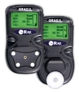 RAE Systems QRAE II Multi-gas Diffusion Detector - LEL CSA-UL / O2 / H2S 100 ppm / CO / Li-Ion Rechargeable - 020-1111-0A0