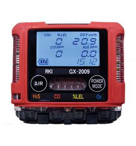 RKI Instruments GX-2009 Personal Gas Monitor, 4 Gas, LEL / O2 / H2S / CO with Alligator Clip, No Charger - 72-0314RK