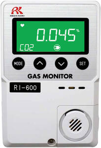 RKI Instruments RI-600 Stand Alone Carbon Dioxide Monitor, 0-5000 ppm, 115 VAC operation - 73-1206-05K