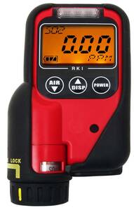 RKI Instruments SC-01 Single Toxic Gas Monitor, Hydrogen Sulfide (H2S), 0 - 30.0 PPM, with Belt Clip - 73-0051RK-H2S