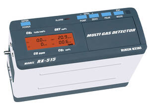 RKI Instruments RX-515 Multigas IR Monitor, 0 - 100% LEL/0 - 100% Vol CH4/0 - 25% O2/0 - 1000 PPM CO/0 - 20% CO2 - 73-0610RK
