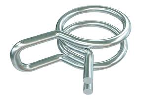 Sauermann Double wire clamp for braided tubing, 3/8" / 10mm (pkg of 25) - ACC00917