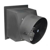 Schaefer 20" Direct Drive Hazardous Location Exhaust Fan, Aluminum Shutter, Aluminum Blade - PFM2000-1-HL