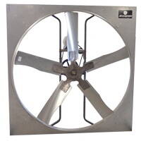 Schaefer 36" Galvanized Panel Fan, 5-Wing, 1 Hp - 365P1