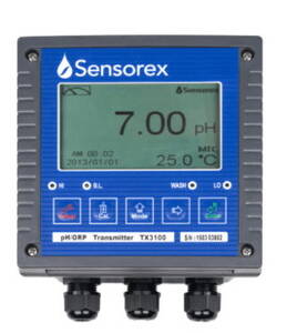 Sensorex pH / ORP Transmitter, 1/2 Din - TX3100
