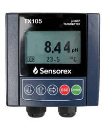 Sensorex TX105 pH/ORP Loop Powered 4-20mA Transmitter