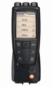 Testo 480 IAQ Pro with EasyClimate software, power supply/recharger, USB cable and calibration protocol - 0563 4800