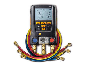 Testo 550 Digital Manifold Kit with Bluetooth and Set of 3 Hoses - 0563 2550