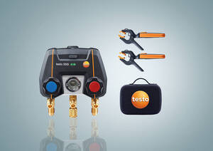 Testo 550i Smart Kit - App-controlled Digital Manifold with Wireless Clamp Temperature Probes (NTC) - 0564 3550 01