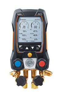 Testo 557s Smart Vacuum Kit - Smart Digital Manifold with Wireless Vacuum and Clamp Temperature Probes - 0564 5571 01
