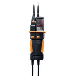 Testo 750-3 Voltage, Continuity, Phase Sequence Tester with GFCI Test, 3 Digit LCD, & Flashlight - 0590 7503