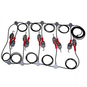 Western Technology Explosion-Proof (10) String Drop Lights with 100' Electric Cable - 7000-100-10