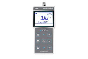 Apera PC400S Portable pH / Conductivity Meter with GLP Data Management and USB Output