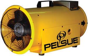 Pelsue Axial Heater/Blower, 45000 BTU, 120V/Propane - 1590